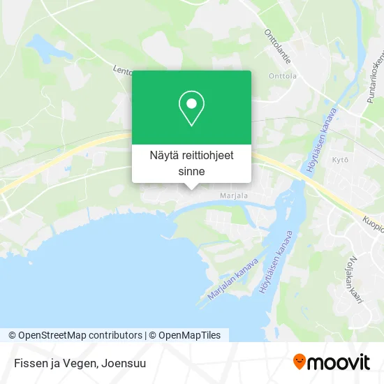 Fissen ja Vegen kartta