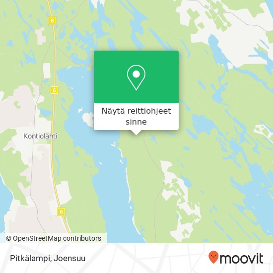 Pitkälampi kartta