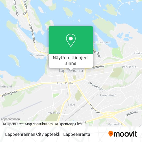 Lappeenrannan City apteekki kartta