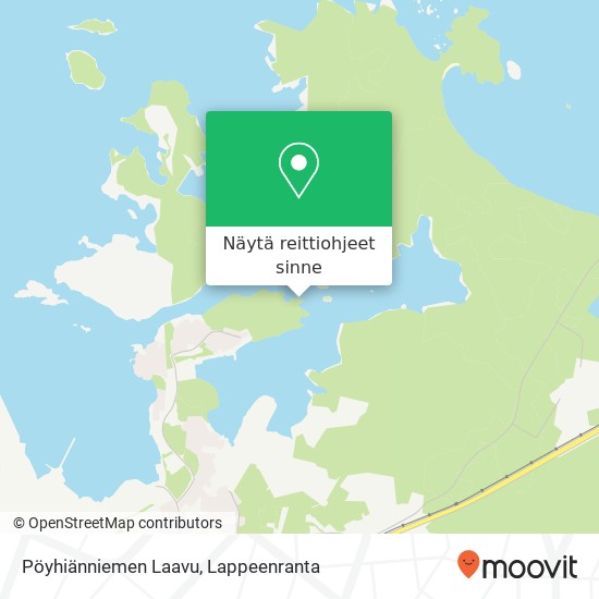 Pöyhiänniemen Laavu kartta