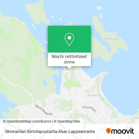 Skinnarilan Siirtolapuutarha-Alue kartta