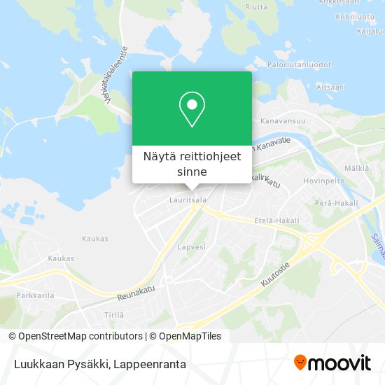 Luukkaan Pysäkki kartta
