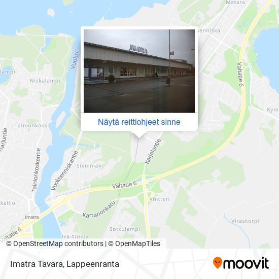 Imatra Tavara kartta