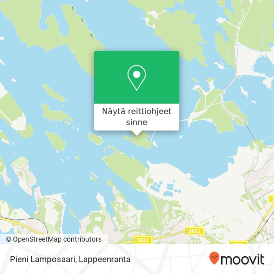 Pieni Lamposaari kartta