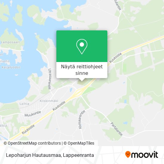 Lepoharjun Hautausmaa kartta