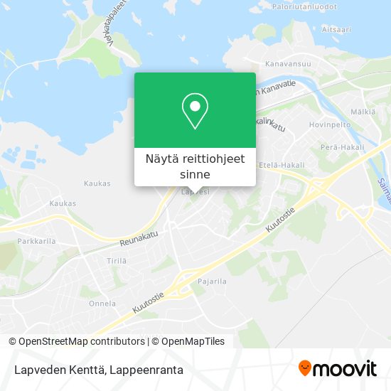 Lapveden Kenttä kartta