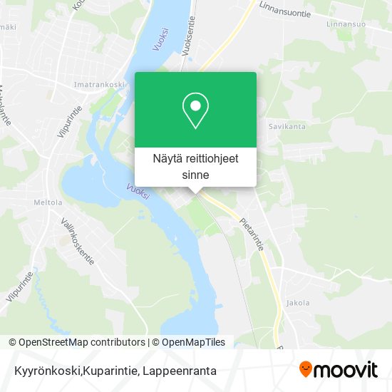 Kyyrönkoski,Kuparintie kartta