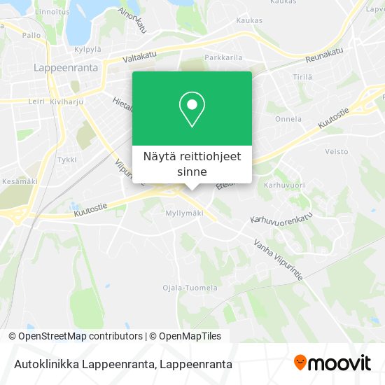 Autoklinikka Lappeenranta kartta