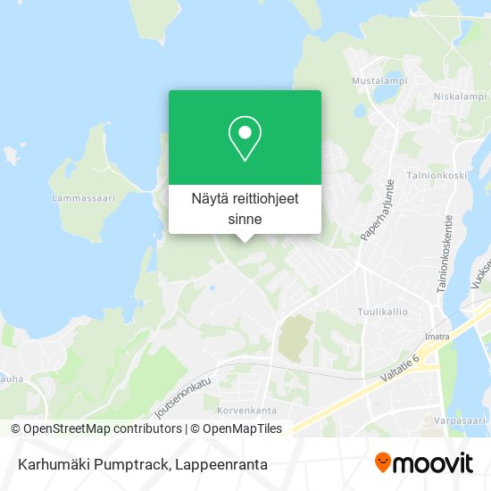 Karhumäki Pumptrack kartta