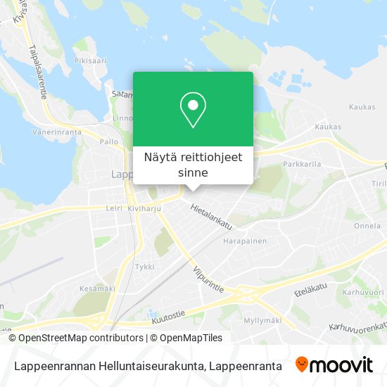 Lappeenrannan Helluntaiseurakunta kartta