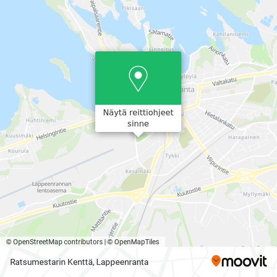 Ratsumestarin Kenttä kartta