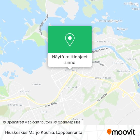 Hiuskeskus Marjo Kouhia kartta