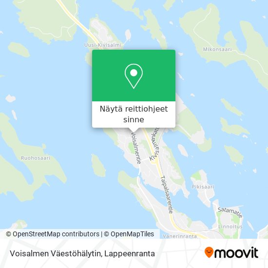 Voisalmen Väestöhälytin kartta