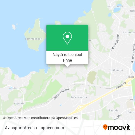 Aviasport Areena kartta