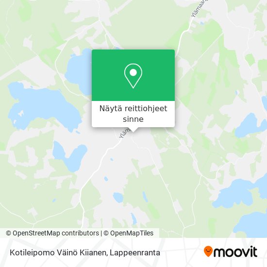 Kotileipomo Väinö Kiianen kartta