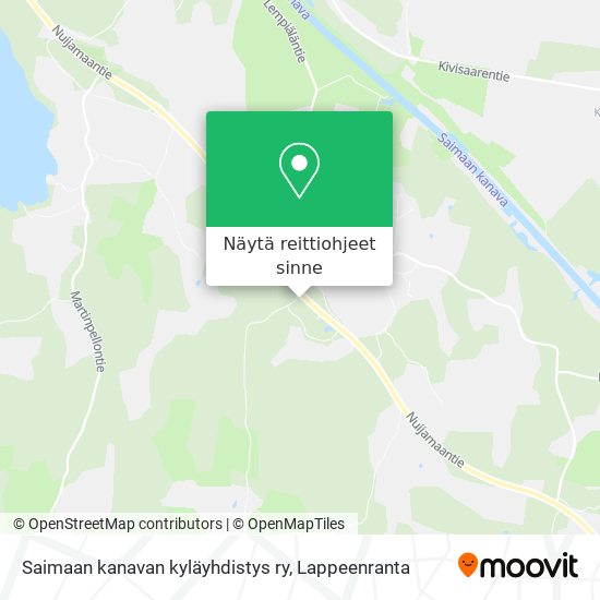 Saimaan kanavan kyläyhdistys ry kartta