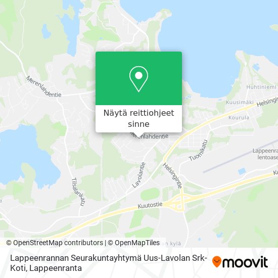 Lappeenrannan Seurakuntayhtymä Uus-Lavolan Srk-Koti kartta