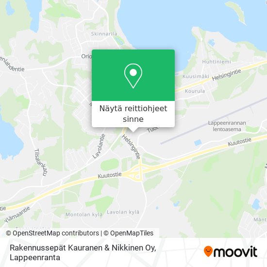 Rakennussepät Kauranen & Nikkinen Oy kartta