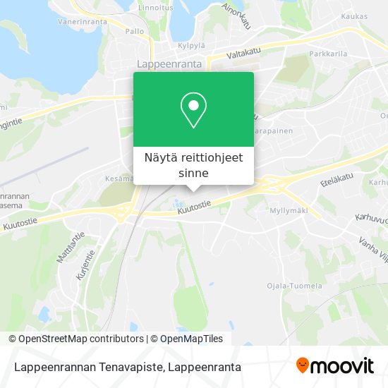 Lappeenrannan Tenavapiste kartta