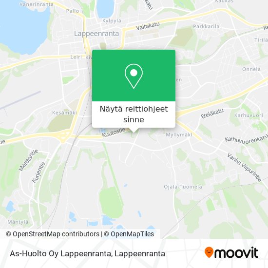 As-Huolto Oy Lappeenranta kartta