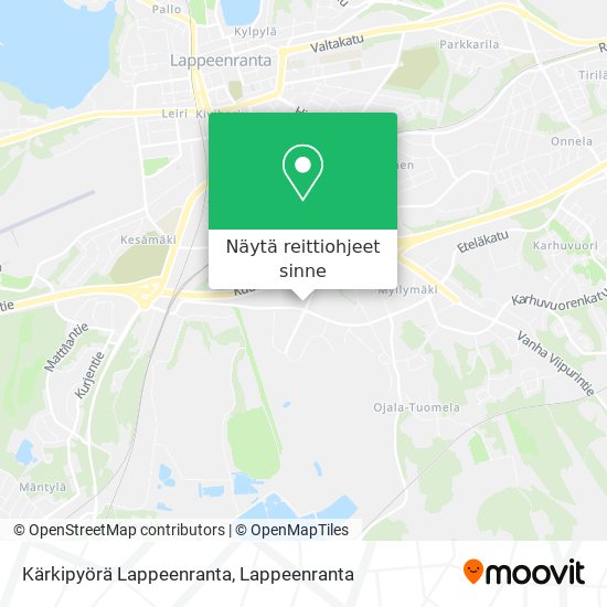 Kärkipyörä Lappeenranta kartta