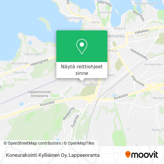 Koneurakointi Kylliäinen Oy kartta