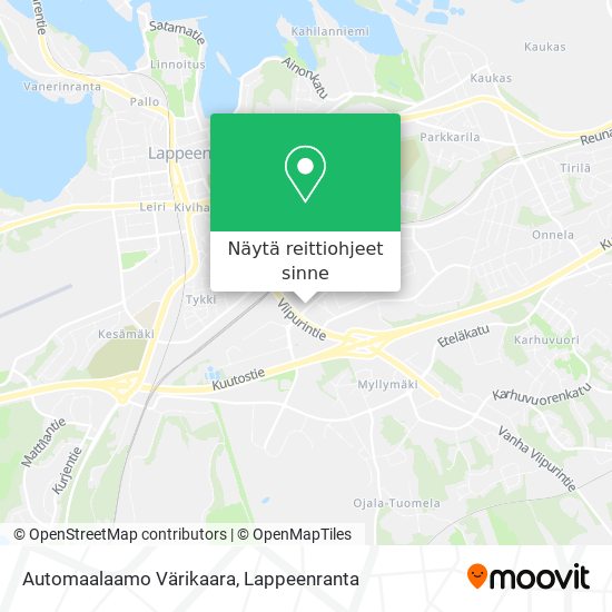 Automaalaamo Värikaara kartta