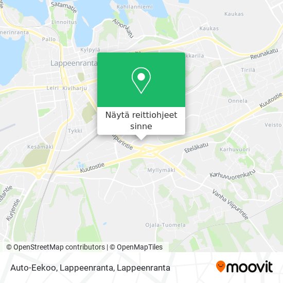 Auto-Eekoo, Lappeenranta kartta