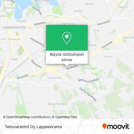 Tehovarastot Oy kartta