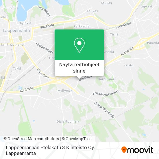 Lappeenrannan Eteläkatu 3 Kiinteistö Oy kartta