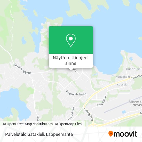 Palvelutalo Satakieli kartta