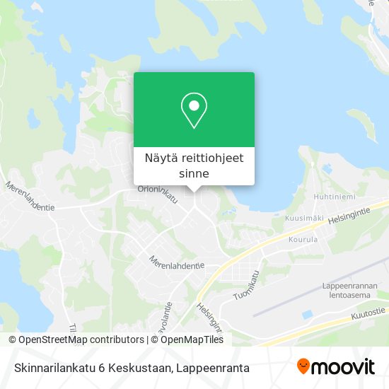 Skinnarilankatu 6 Keskustaan kartta