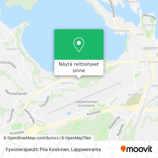 Fysioterapeutti Piia Koskinen kartta