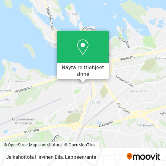 Jalkahoitola Hirvinen Eila kartta