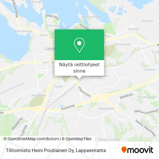 Tilitoimisto Heini Poutiainen Oy kartta