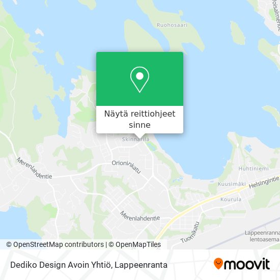 Dediko Design Avoin Yhtiö kartta