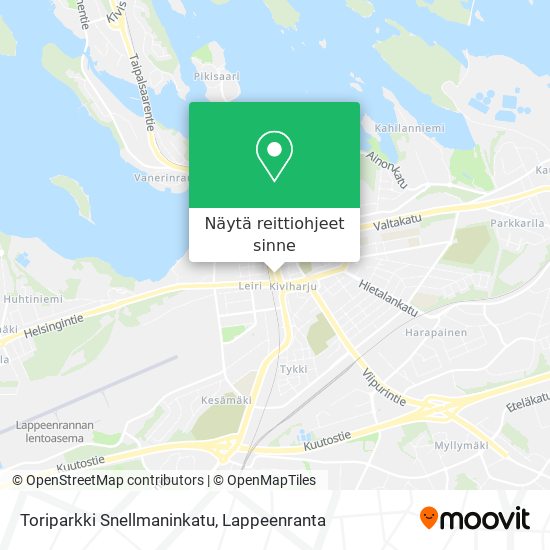 Toriparkki Snellmaninkatu kartta