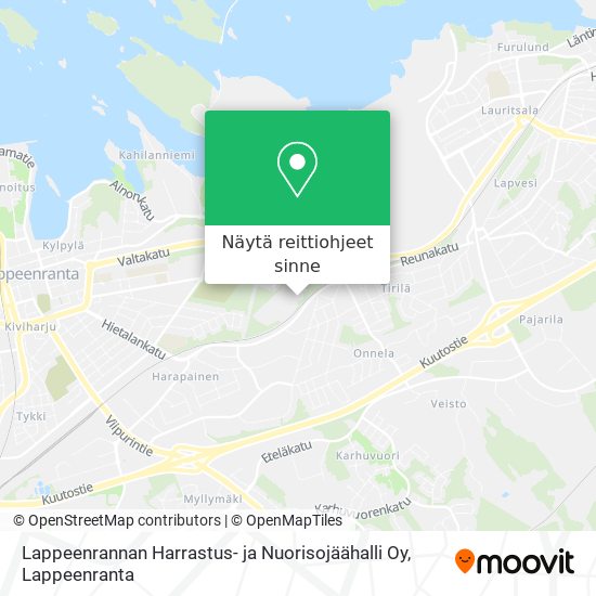 Lappeenrannan Harrastus- ja Nuorisojäähalli Oy kartta
