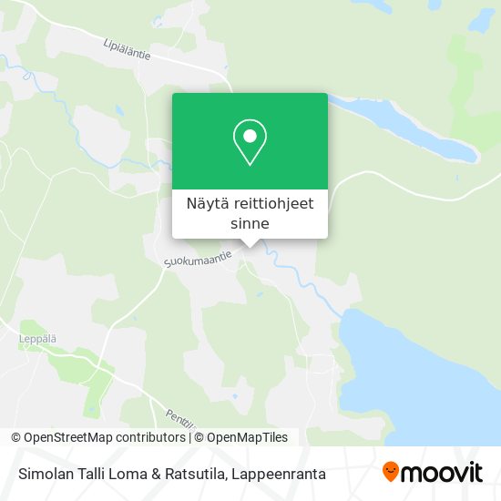 Simolan Talli Loma & Ratsutila kartta
