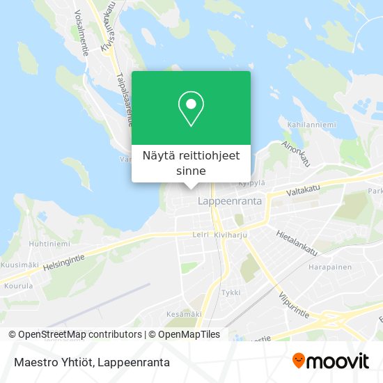 Maestro Yhtiöt kartta