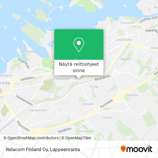 Relacom Finland Oy kartta