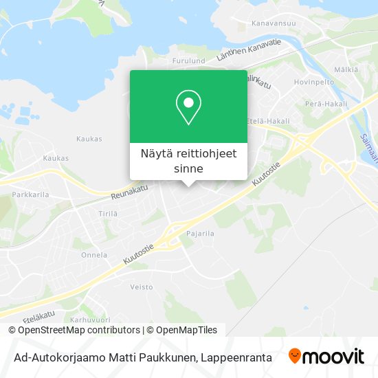 Ad-Autokorjaamo Matti Paukkunen kartta