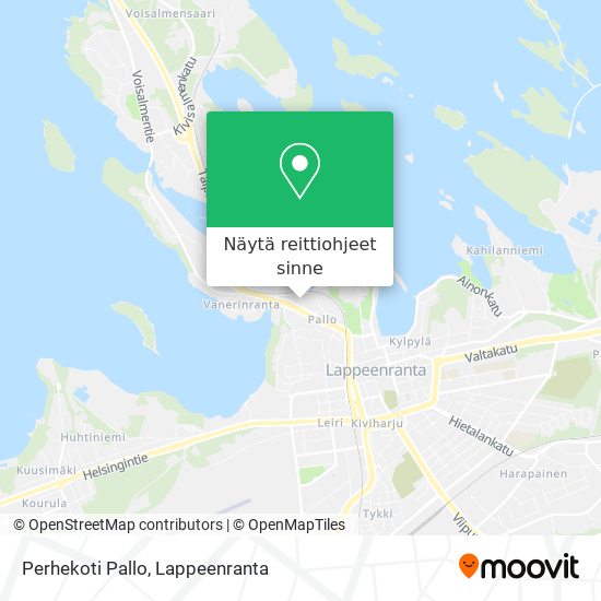 Perhekoti Pallo kartta