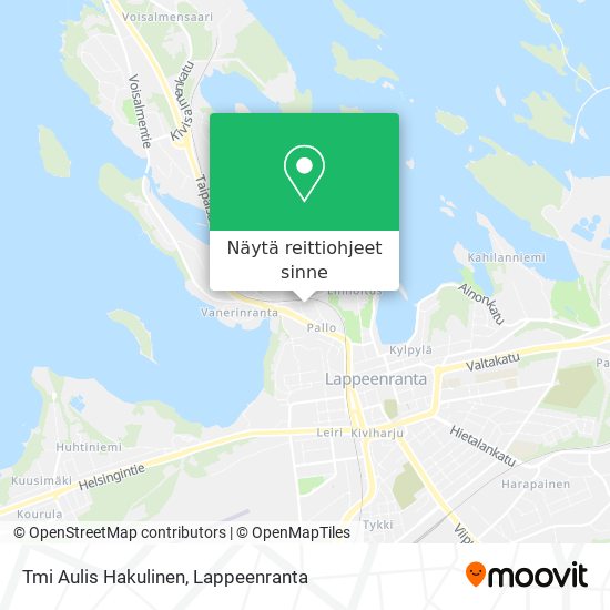 Tmi Aulis Hakulinen kartta