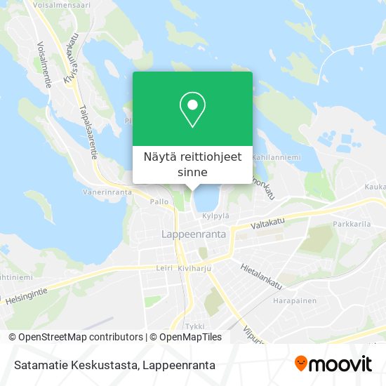 Satamatie Keskustasta kartta
