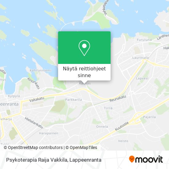 Psykoterapia Raija Vakkila kartta