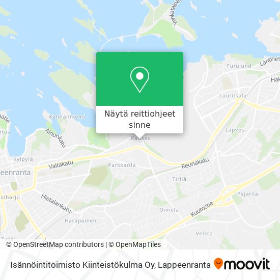 Isännöintitoimisto Kiinteistökulma Oy kartta
