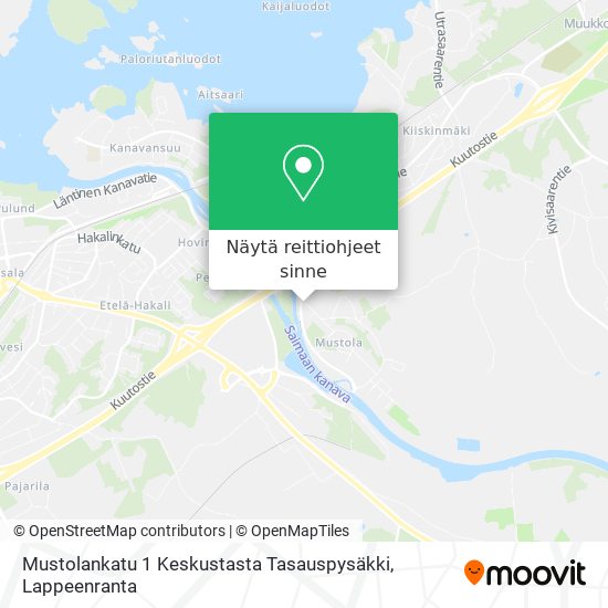 Mustolankatu 1 Keskustasta Tasauspysäkki kartta