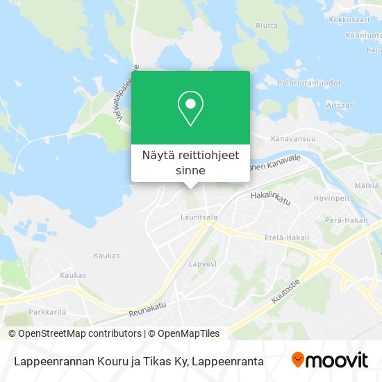 Lappeenrannan Kouru ja Tikas Ky kartta