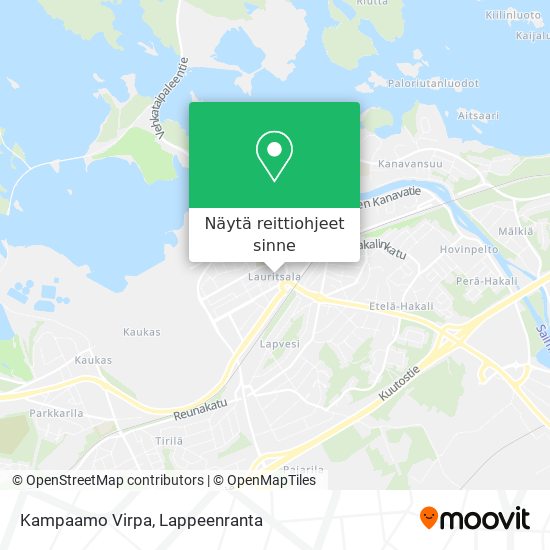 Kampaamo Virpa kartta